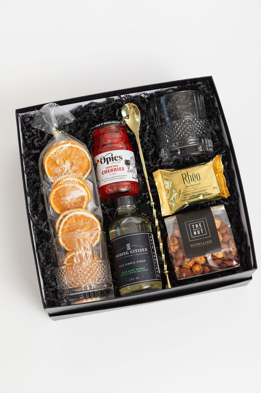 Stock the Bar Cart gift box with premium barware and cocktail essentials